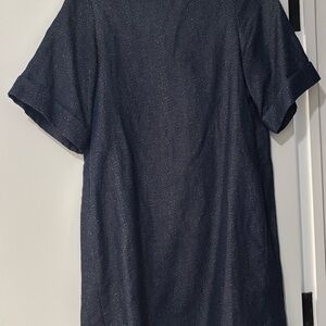 Navy Short Sleeve Dress